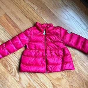 Moncler infant girls Puffer Joelle Jacket Size 9/12M